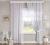 Set perdea si draperie pentru copii Baby Cotton White / Light Grey