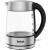 Fierbator Tefal Glass KI772D38, 2200 W, 1.7 l, Argintiu/Negru Fierbator Tefal Glass KI772D38, 2200 W, 1.7 l, Argintiu/Negru