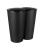 Cos gunoi dublu, Plastic, Negru, 2 x 25 L