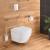 Set vas wc suspendat Grohe Euro Ceramic Rimless Triple Vortex si capac softclose