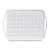 Tava pentru servire Anti-Slip, Plastic, l45,5xA32xH4,5 cm-Alb