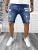 Blugi barbati scurti conici albastri B8869 P19-2.1
