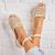 Espadrile dama Bej din Piele Ecologica Intoarsa Juelle A597