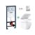 Set rezervor Grohe Rapid SL cu clapeta Skate Cosmopolitan si vas wc Grohe Euro Ceramic Compact Triple Vortex capac soft close