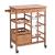 Carucior pentru bucatarie cu 5 spatii de depozitare, 3 sertare, din bambus, Bamboo Natural, l66xA36xH84 cm