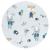Cearceaf cu elastic Qmini pentru patut co-sleeper Theo 85x46 cm din bumbac Fox and Rabbit, Blue