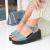Sandale dama cu platforma Albastre din Piele Ecologica Laura X3420 Sandale dama cu platforma Albastre din Piele Ecologica Laura X3420