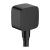 Cot conector dus Hansgrohe FixFit cu valva antireflux negru mat
