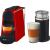 Pachet espressor Nespresso De&#039;Longhi Essenza Mini EN85.RAE, 1450W, 19 Bar + aparat pentru spumare lapte Aeroccino 3 Negru, 0.6L, Rosu
