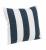 Perna decorativa cu husa detasabila, Stripes Alb / Bleumarin, L43xl43 cm