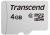 Card de memorie Transcend microSDHC, 4 GB, Clasa 10