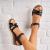 Sandale dama cu platforma Negre din Piele Ecologica Nardo A4622