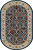 Covor Tamir Navy Blue Oval, Wilton