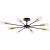 Lustra 8 brate negru/auriu Rea APP502-8C stil industrial