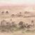Tapet Foggy Landscape Peach Smooth VLAdiLA