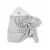 Prosop de baie Bocioland 80x80 cm Teddy Bear Grey
