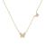 Lantisor argint 925, JW09, cu pandativ Fluture, placat cu aur