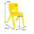 Scaunel cu spatar pentru copii Happy Chair Galben