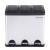 Cos de gunoi sortare deseuri, Inox, 54 L