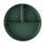 Farfurie compartimentata PetiteMars cu ventuza si 3 compartimente TakeMatch silicon verde
