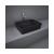 Lavoar negru mat rectangular Rak Feeling 50x36 cm