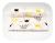 Scutec din muselina 70x80 cm Tetra model Crown Black Yellow