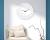 Ceas de perete White Heart Alb, Ø55 cm