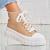 Sneakersi dama Textil Kaki Emiliya A2000