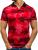 Tricou polo pentru bărbat camuflaj-roșu Bolf 1126
