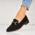 Pantofi dama casual Negri din Piele Ecologica Intoarsa Airiz A5342