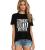 Tricou dama negru - Straight Outta Bistrita