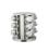 Suport organizator pentru condimente, rotativ, 12 recipiente, circular, diametru 19.5 cm, H 21 cm, Inox