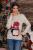 Bluza Penguin bej cu imprimeu de iarna Bluza Penguin bej cu imprimeu de iarna