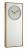 Ceas de perete Ticking Q11 Alb / Auriu Antichizat, L35xl80 cm
