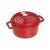Oala din fonta cu invelis antiaderent de email negru mat si capac, Ø 24 cm, 3,8L, Staub Cocotte Cherry