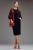 Rochie Azaleea neagra cu aplicatii 3D pe maneca