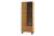 Vitrina din pal, furnir si lemn, cu 1 usa si LED inclus, Pratto 10 Stejar Rustic, l67xA42xH198 cm