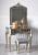 SEG111 - Set Masa Argintie toaleta, 90 cm, cosmetica machiaj oglinda masuta, scaun, taburet tapitat