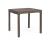 Masa extensibila de gradina / terasa din metal, Pelagius Grej, L83-166xl80xH75 cm