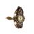 Ceas de dama Retro Vintage CS01, curea din piele, accesoriu frunza, culoare Maro