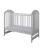 Patut din lemn pentru copii 124x66 cm cu sistem 3 bare detasabile Tymon White