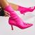 Botine dama Toamna Fucsia din Textil Gilana A2497