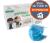 Set 50 de masti pentru copii de unica folosinta, 3 straturi (Albastru)
