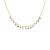Lantisor argint 925, JW11, cu cristale multicolore, placat cu aur