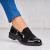 Pantofi dama casual Negri din Piele Ecologica Lacuita Maken A4397