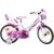 Bicicleta copii Dino Bikes 16&#039; Fairy alb si roz