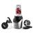 Blender sport Heinner Vitamiser 1000 HSB-T1000SS, 1000W, recipiente Tritan fara BPA 1/0.45L, rasnita inclusa, buton ON/OFF, 18000RPM, lame din inox, 2 capace suplimentare, carcasa din inox, argintiu/negru