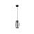 Pendul negru industrial cu spire model oval Rea 181686 bec la vedere