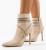 Botine dama Accesor Bej