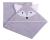 Prosop de baie cu gluga cu urechi din bumbac 80x80 cm Grey Fox